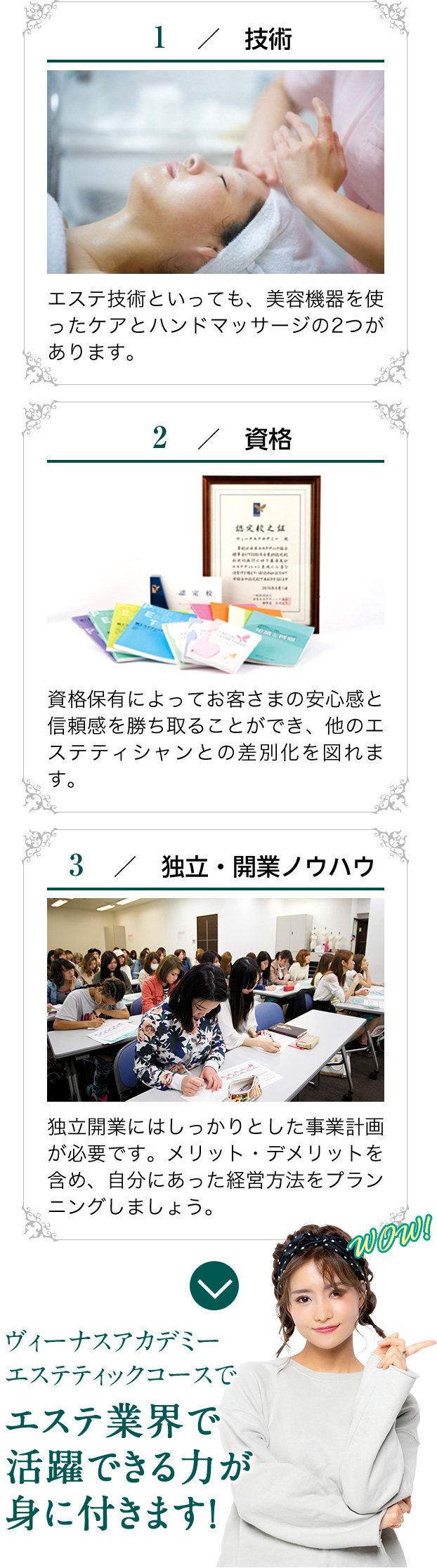 1-技術 2-資格 3-独立・開業ノウハウ